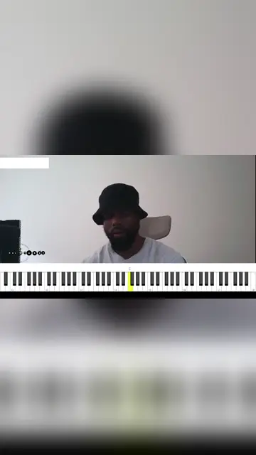 A piano tutorial of the intro, chord names on screen